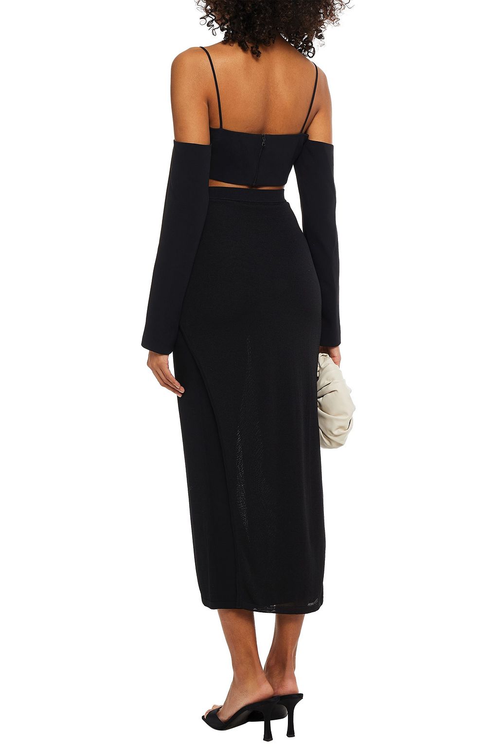 DION LEE Knitted midi skirt