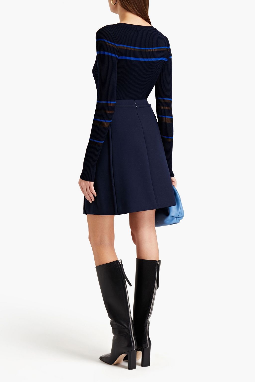 DIANE VON FURSTENBERG Hebe ribbed striped wool sweater