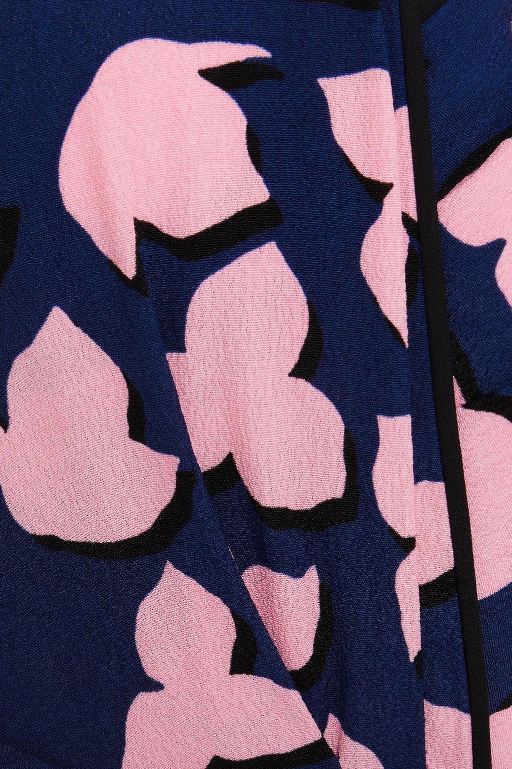 DIANE VON FURSTENBERG Charlene gathered printed crepe wrap dress
