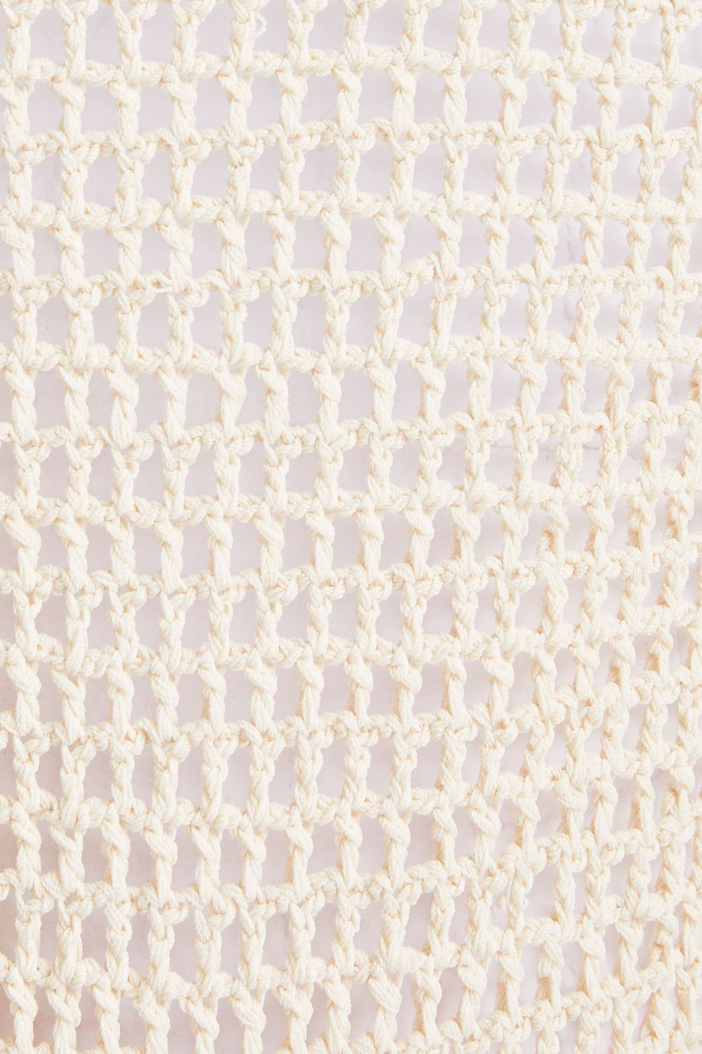 DION LEE Open-back crochet-knit halterneck bodysuit