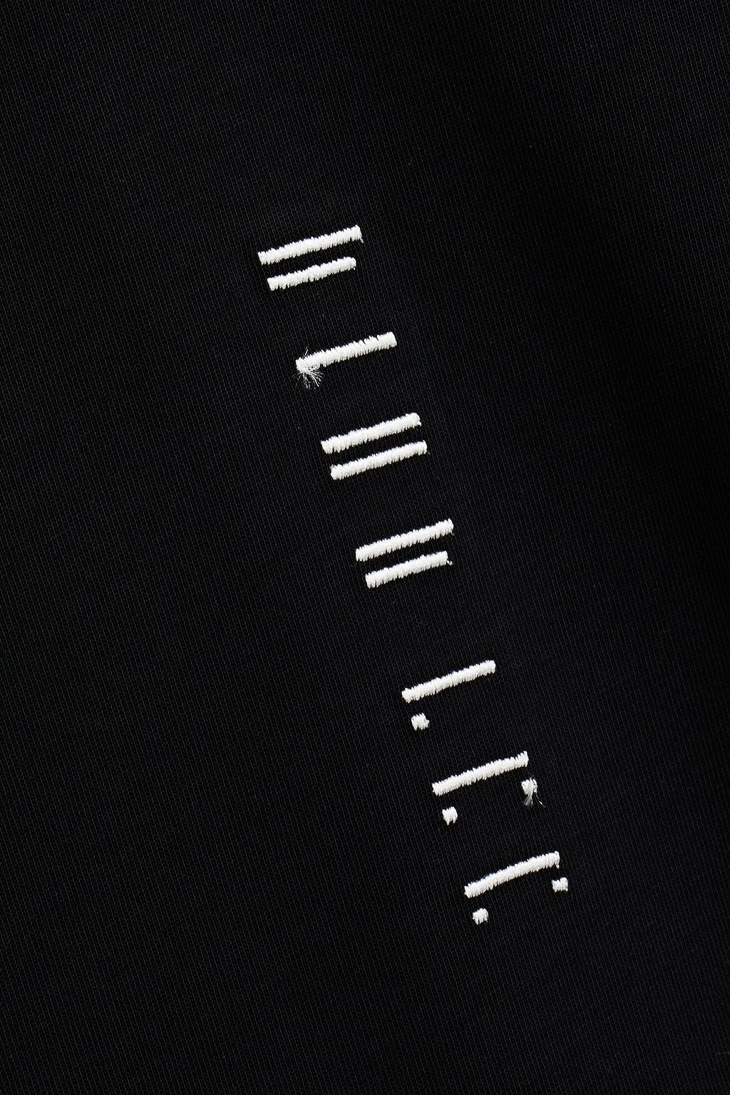 DION LEE Embroidered cotton-jersey T-shirt