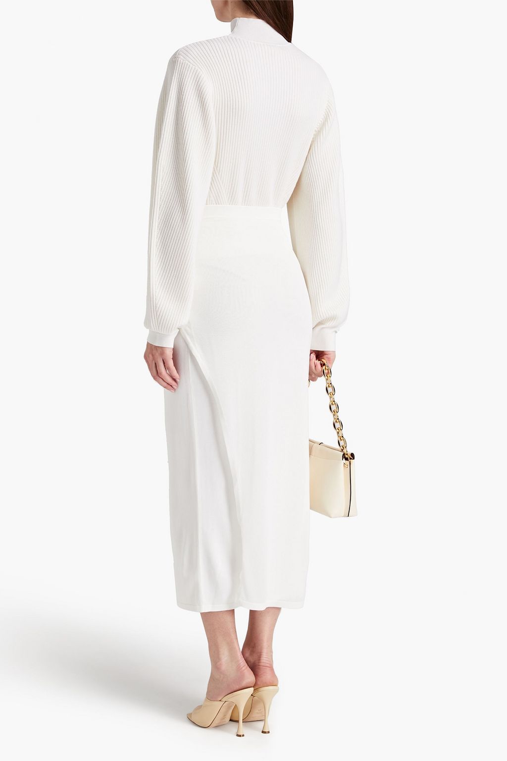 DION LEE Knitted midi skirt