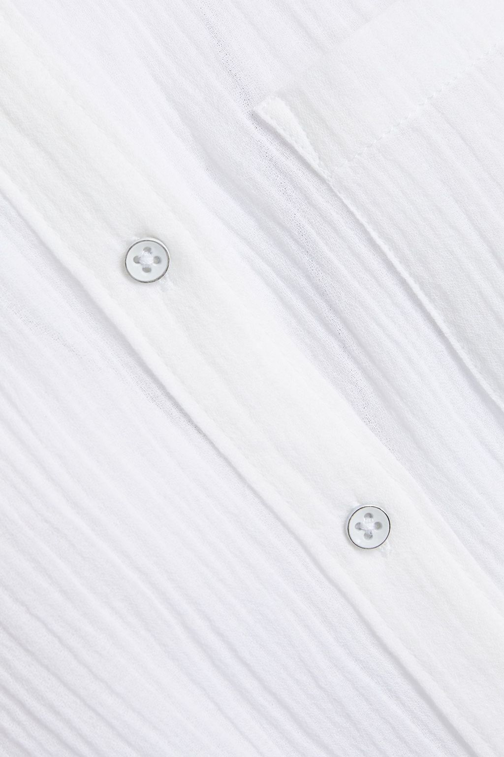 DL1961 Knotted cotton-gauze shirt