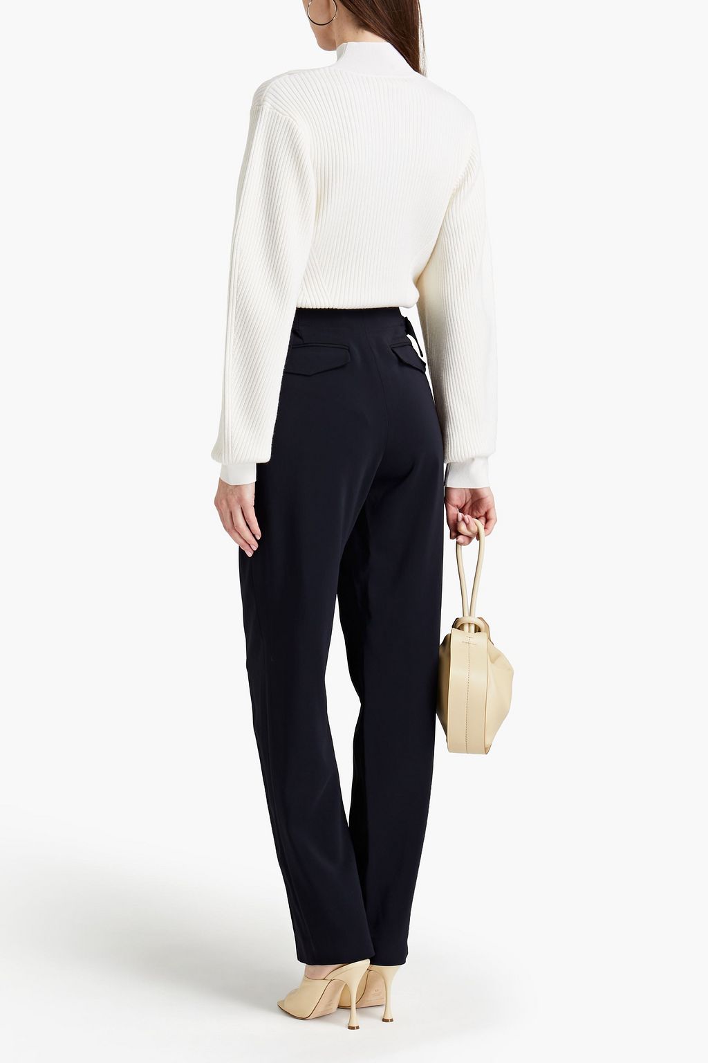 DION LEE Stretch-cady tapered pants