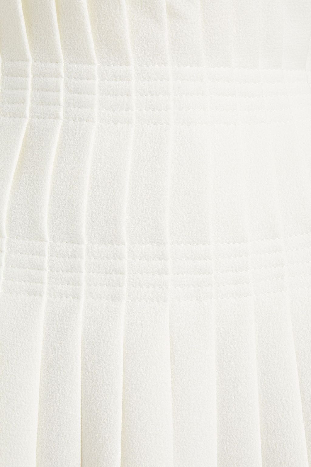 DION LEE Pleated stretch-crepe mini skirt