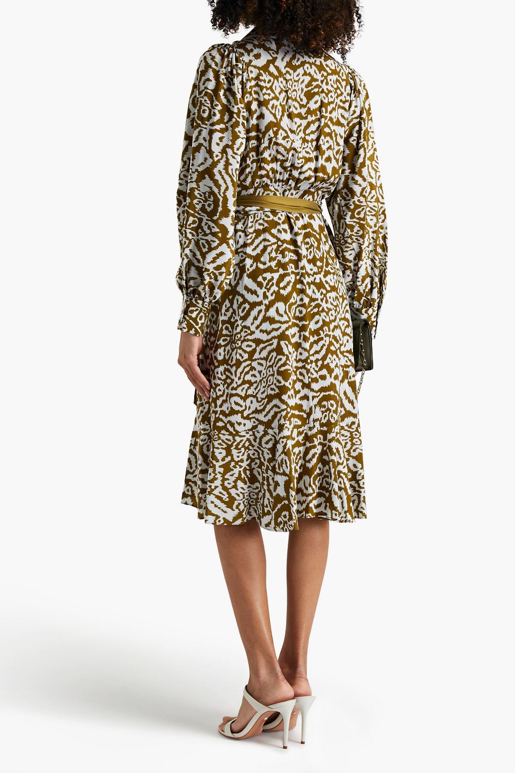 DIANE VON FURSTENBERG Printed silk crepe de chine wrap dress