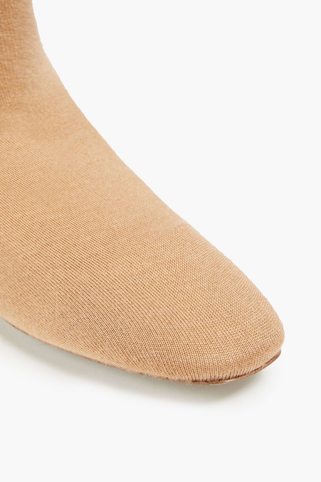 RENE' CAOVILLA Grace crystal-embellished stretch-knit over-the-knee sock boots