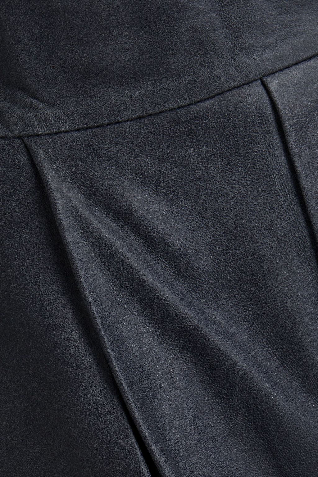REMAIN BIRGER CHRISTENSEN Duchesse leather straight-leg pants
