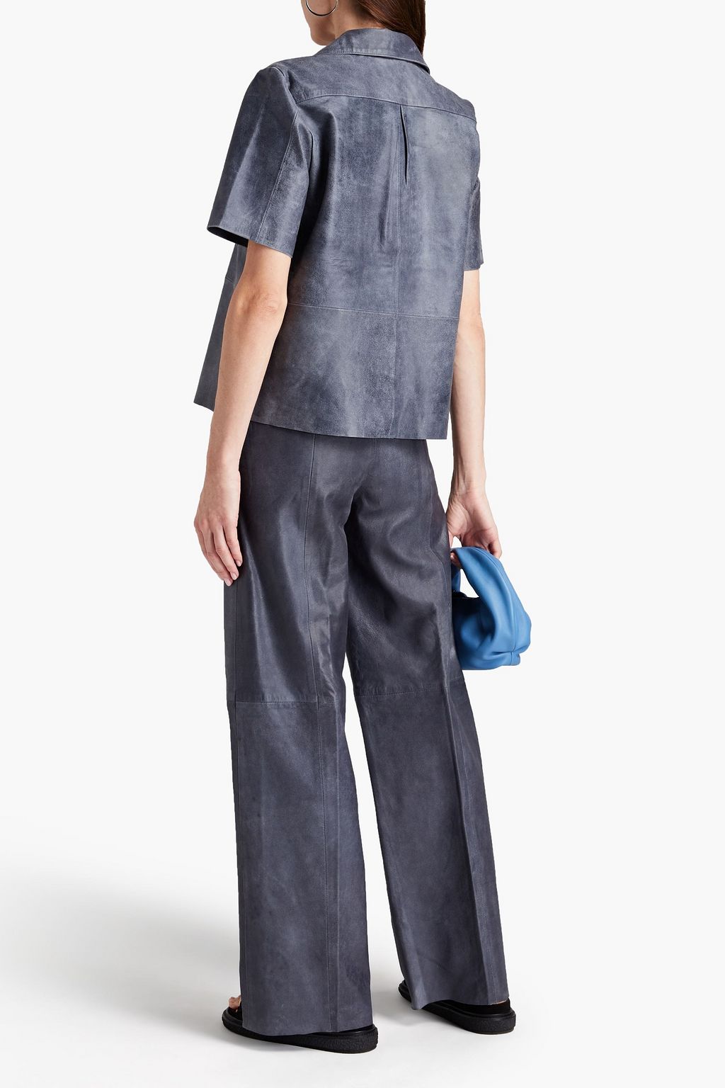 REMAIN BIRGER CHRISTENSEN Duchesse leather straight-leg pants