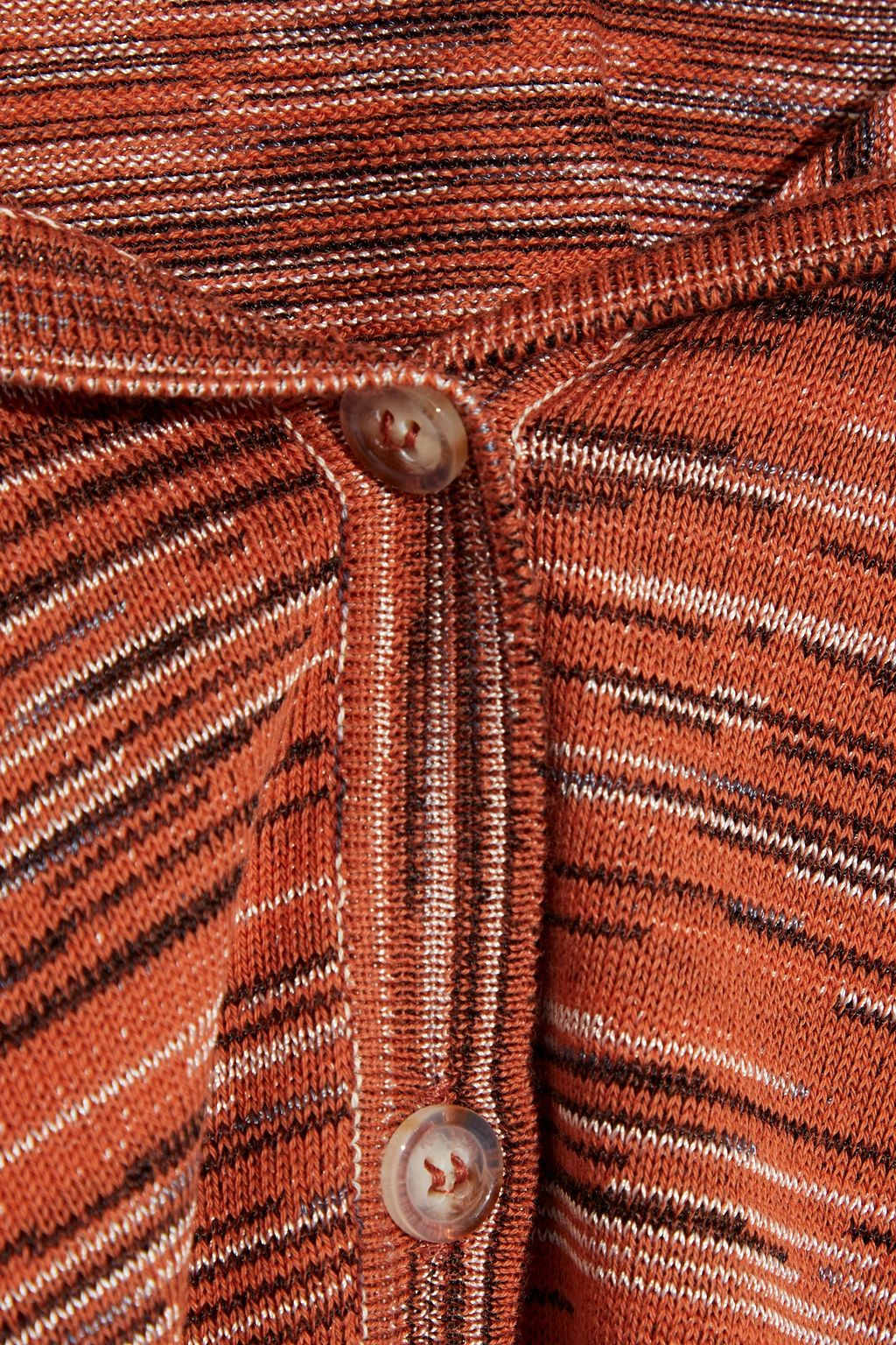 MISSONI Marled knitted polo shirt