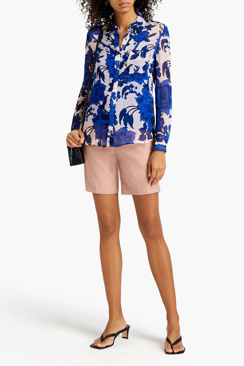 DIANE VON FURSTENBERG Lorelei printed crepon blouse