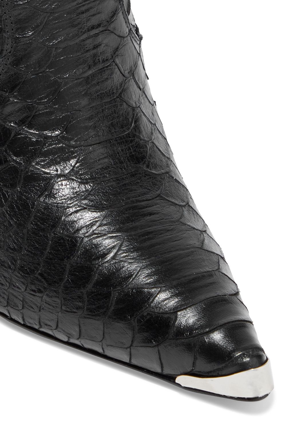 AMIRI Snake-effect leather ankle boots
