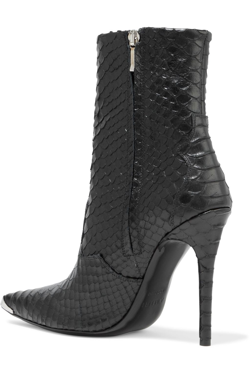 AMIRI Snake-effect leather ankle boots