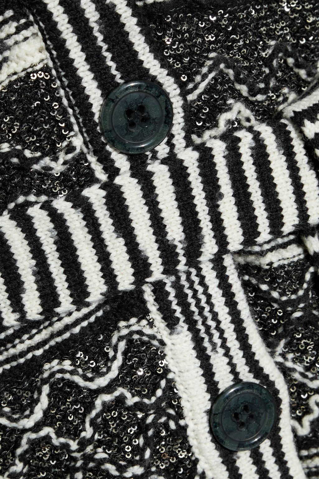 MISSONI سترة من نسيج محبوك بنمط كروشيه ومزيّن ومزودة بحزام