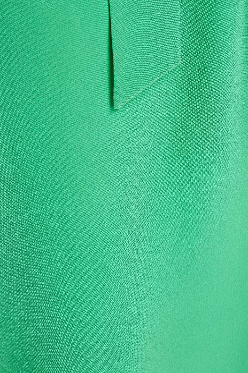 DIANE VON FURSTENBERG Tie-neck silk crepe de chine blouse