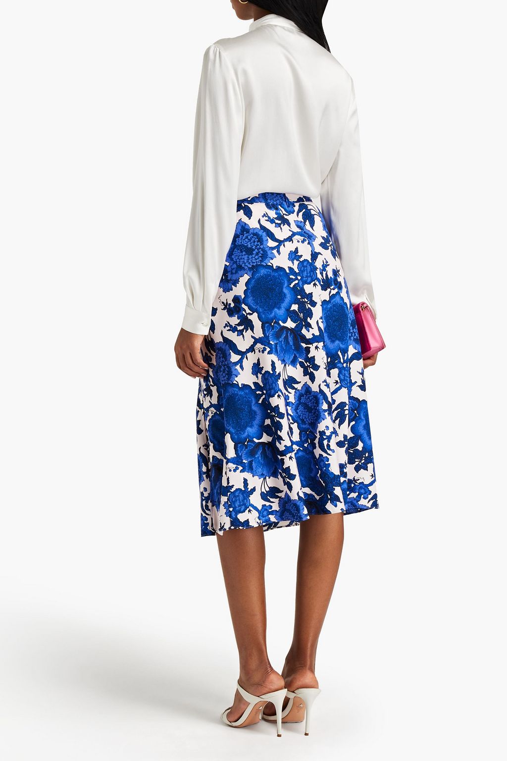 DIANE VON FURSTENBERG Beverly floral-print cady skirt