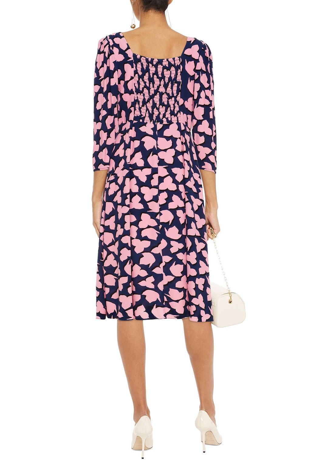DIANE VON FURSTENBERG Joanna floral-print stretch-crepe midi dress