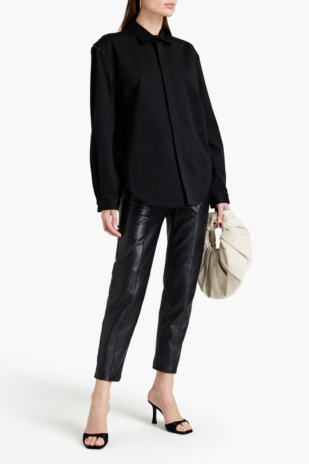 DION LEE Convertible cotton-twill shirt