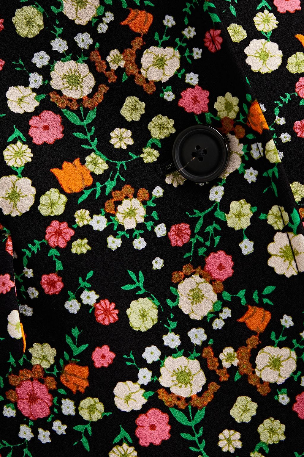 TORY BURCH Floral-print satin-crepe blazer