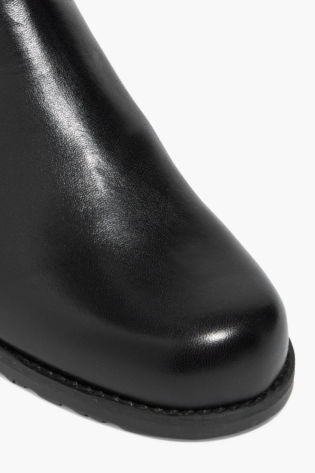 STUART WEITZMAN Overknees aus Leder und Microstretch