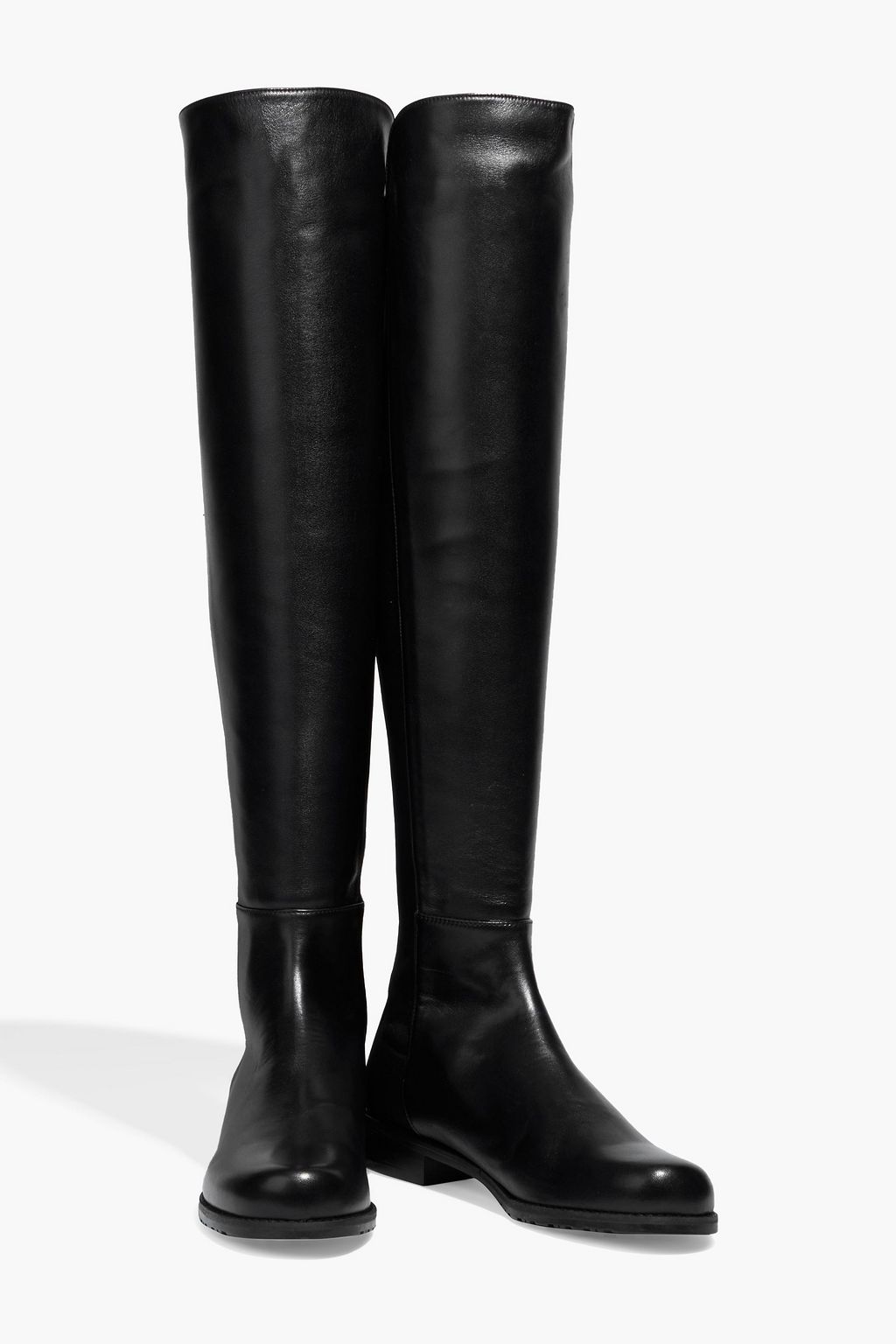 STUART WEITZMAN Overknees aus Leder und Microstretch