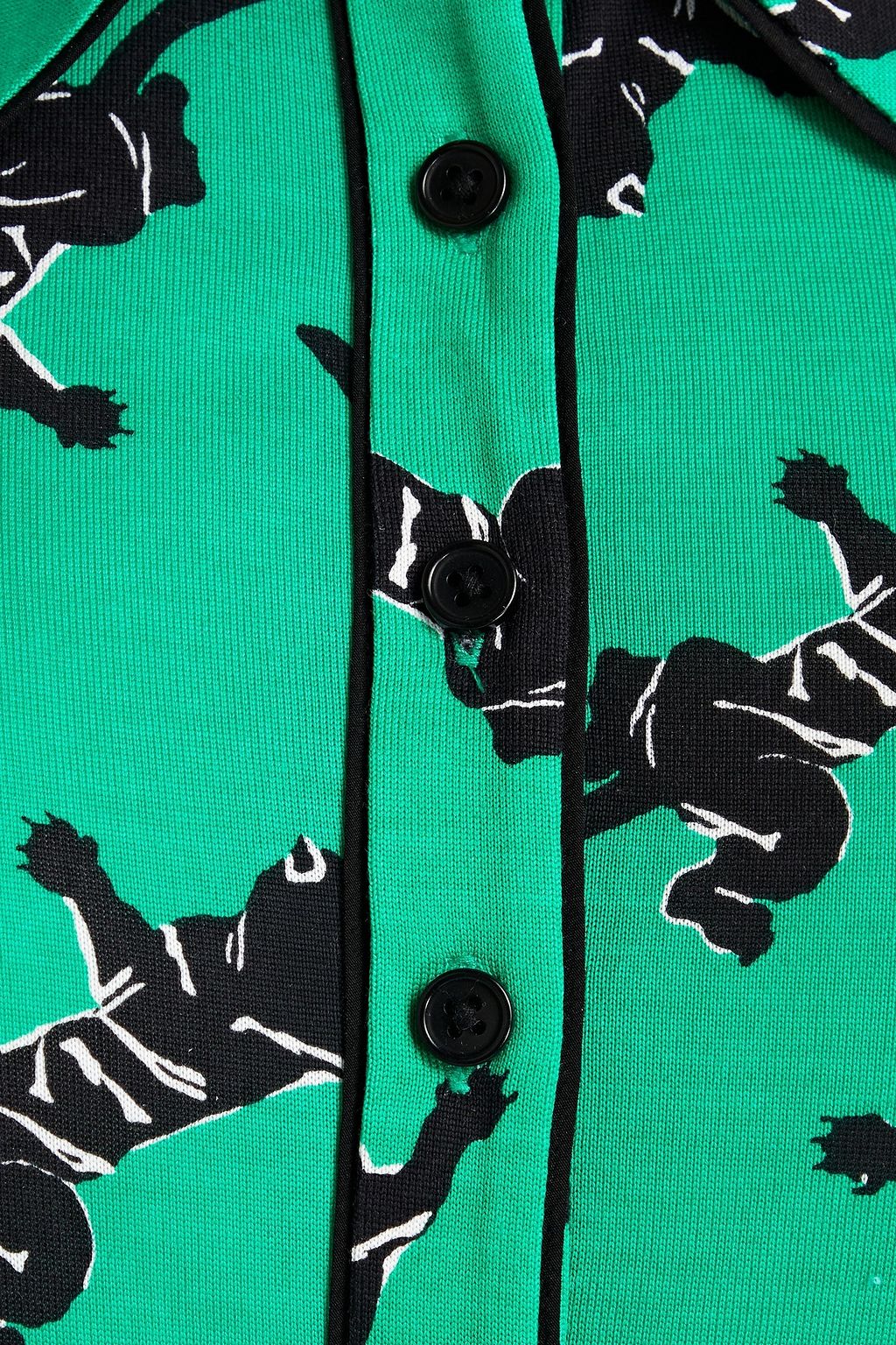 DIANE VON FURSTENBERG Milly bedruckter Jumpsuit aus Seiden-Jersey mit Gürtel