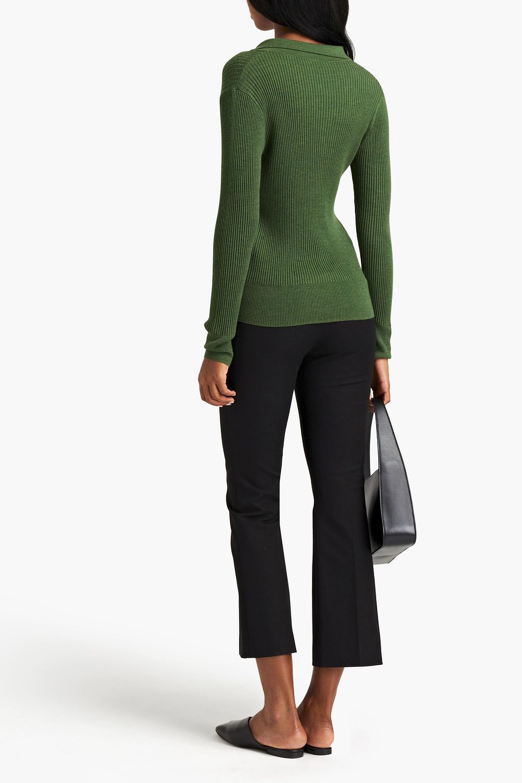 FRAME Le Crop Mini Boot cropped stretch-cotton bootcut pants