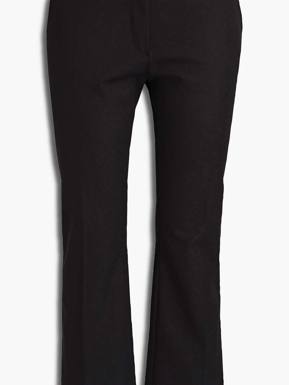 le crop mini boot stretch-cotton twill bootcut pants