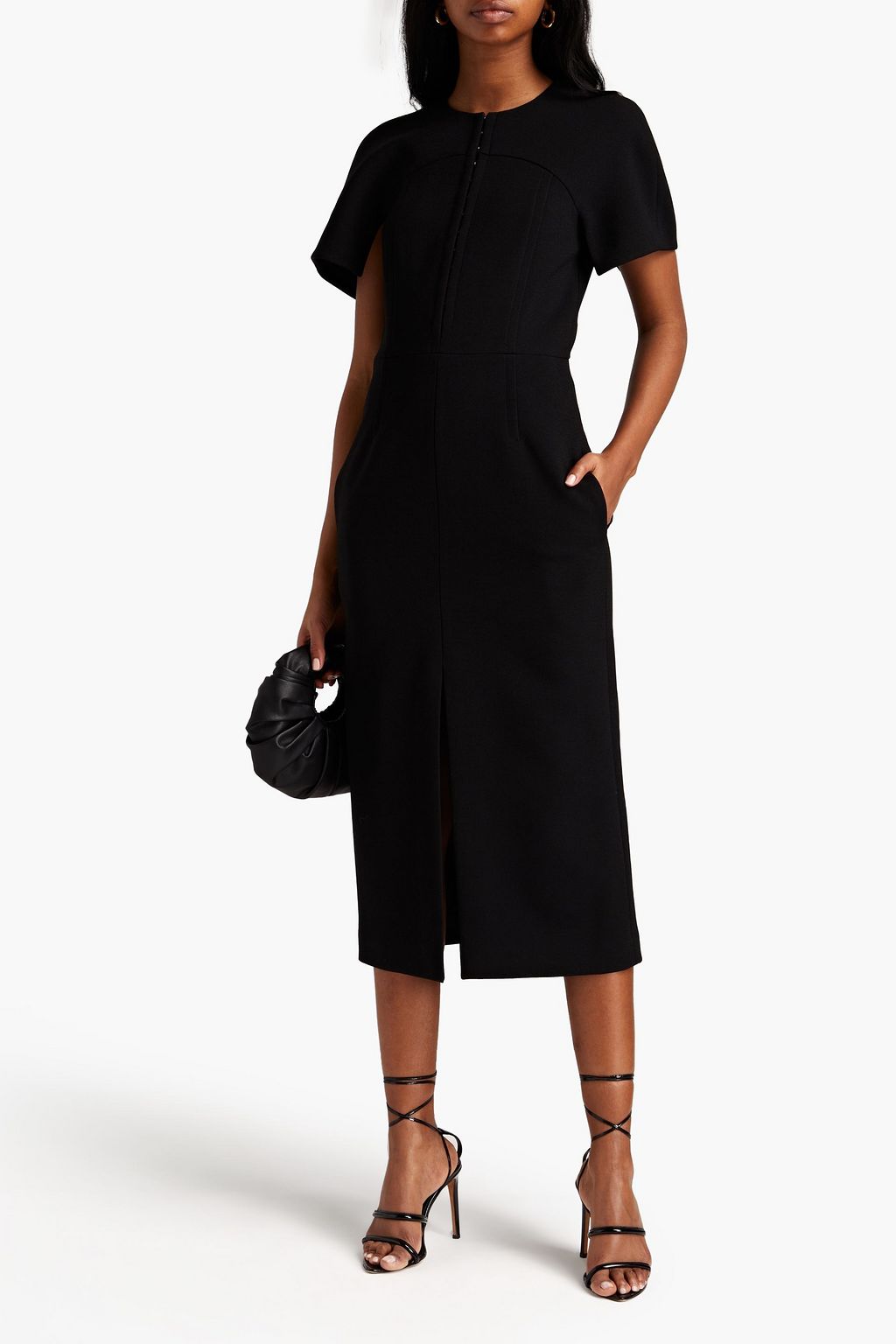 DION LEE Stretch-crepe midi dress