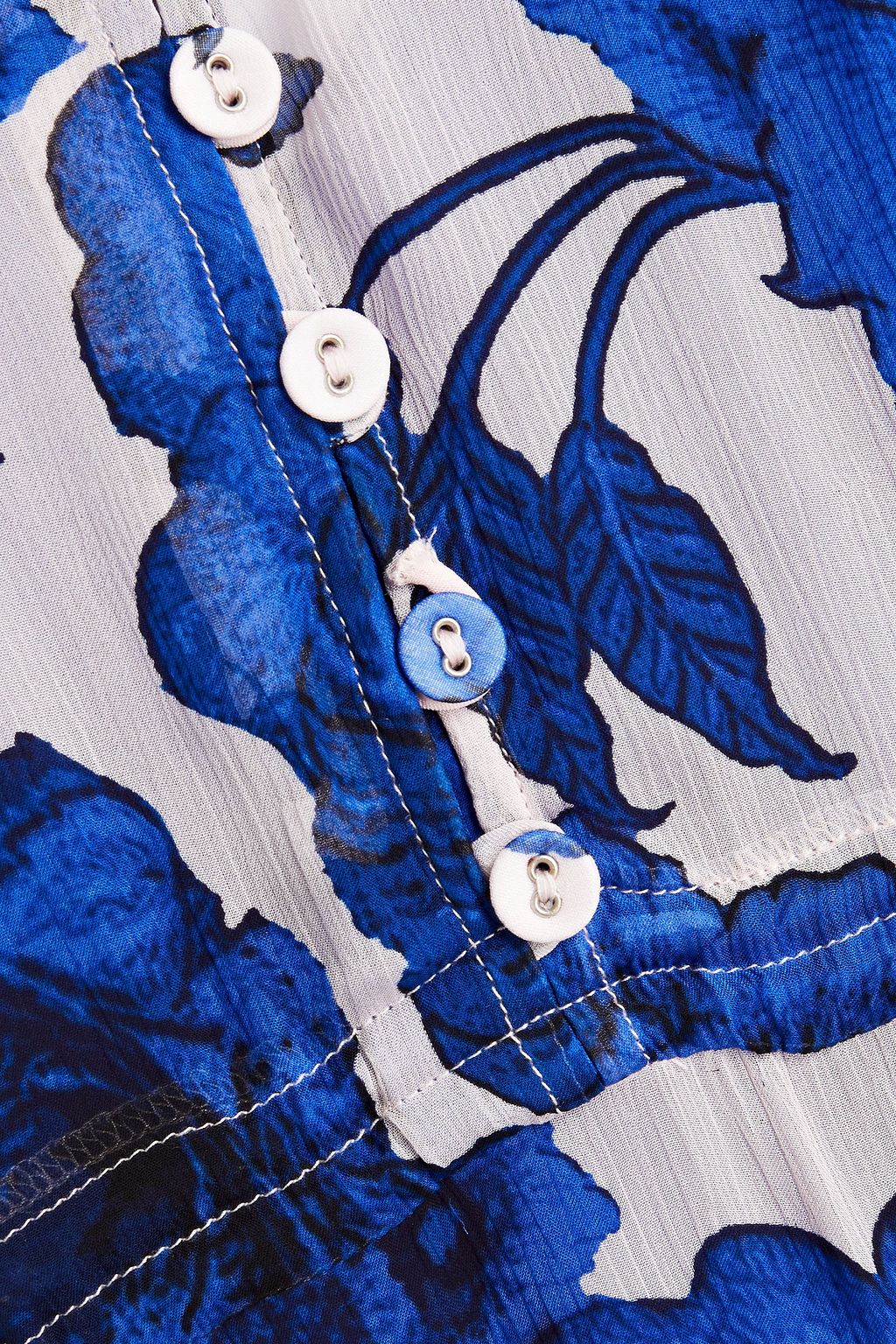 DIANE VON FURSTENBERG Andrea ruffled floral-print crepon midi dress