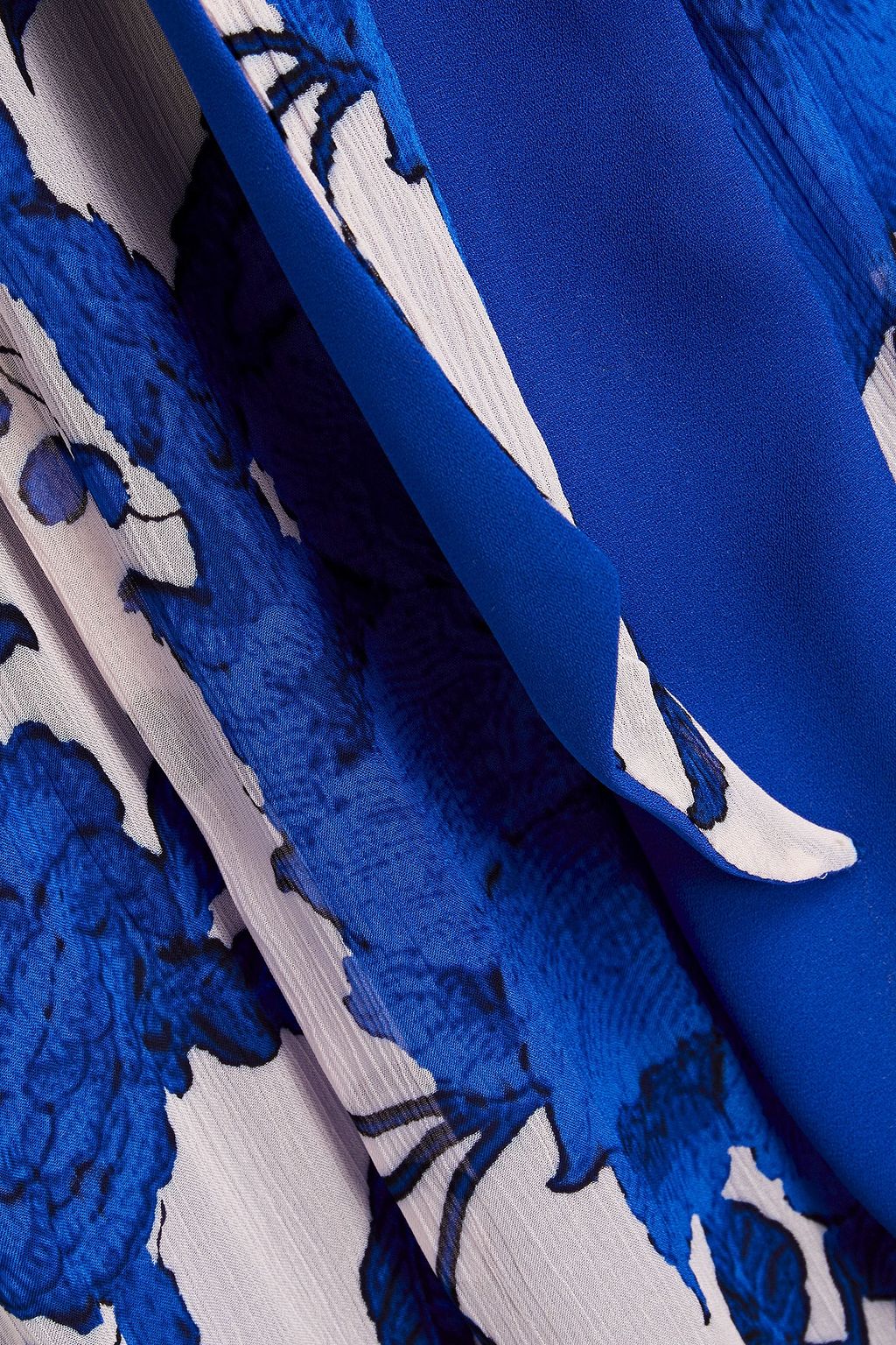 DIANE VON FURSTENBERG Liz ruffled floral-print chiffon midi wrap dress