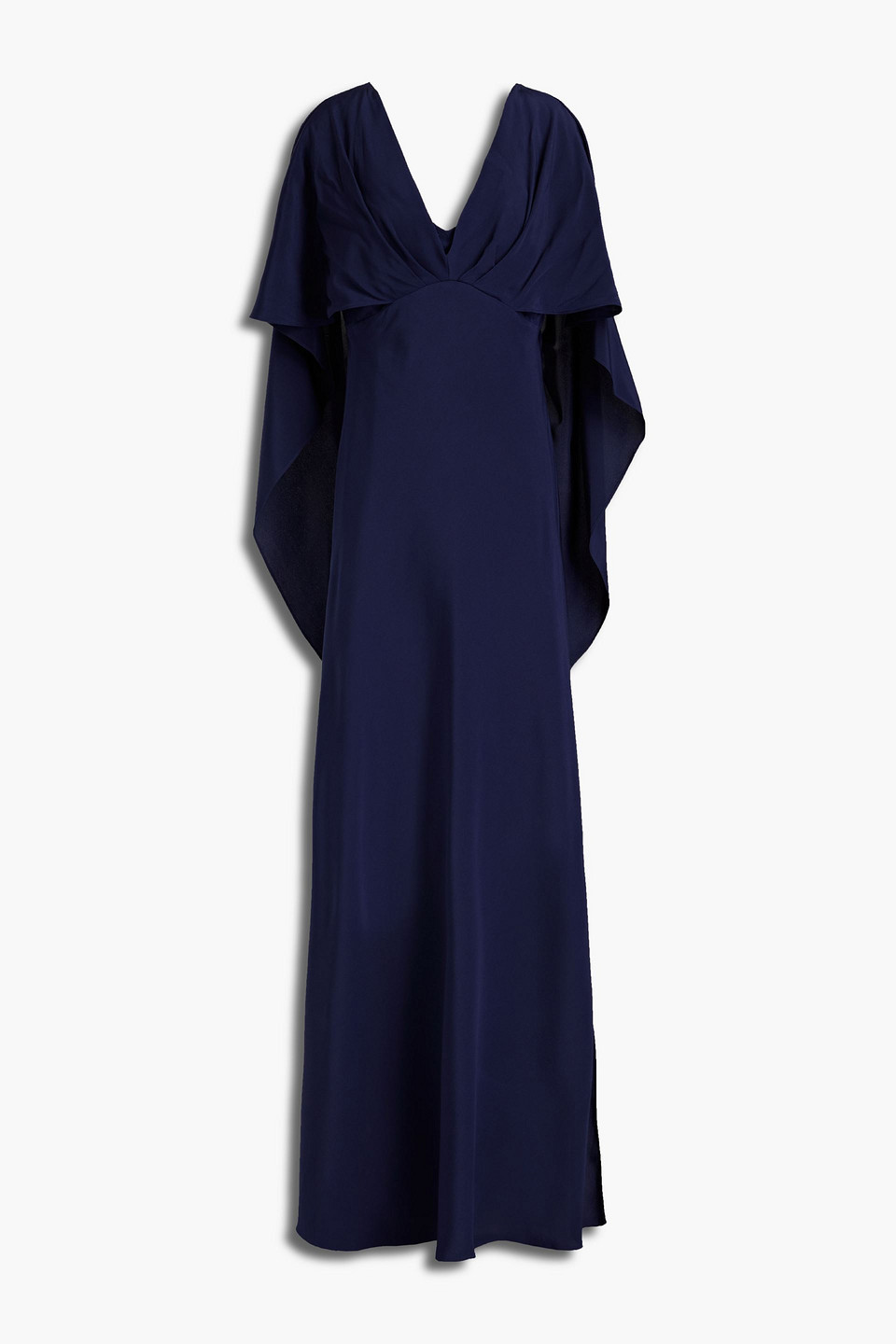 diane von furstenberg - alberta silk-crepe maxi dress - blue - us 2