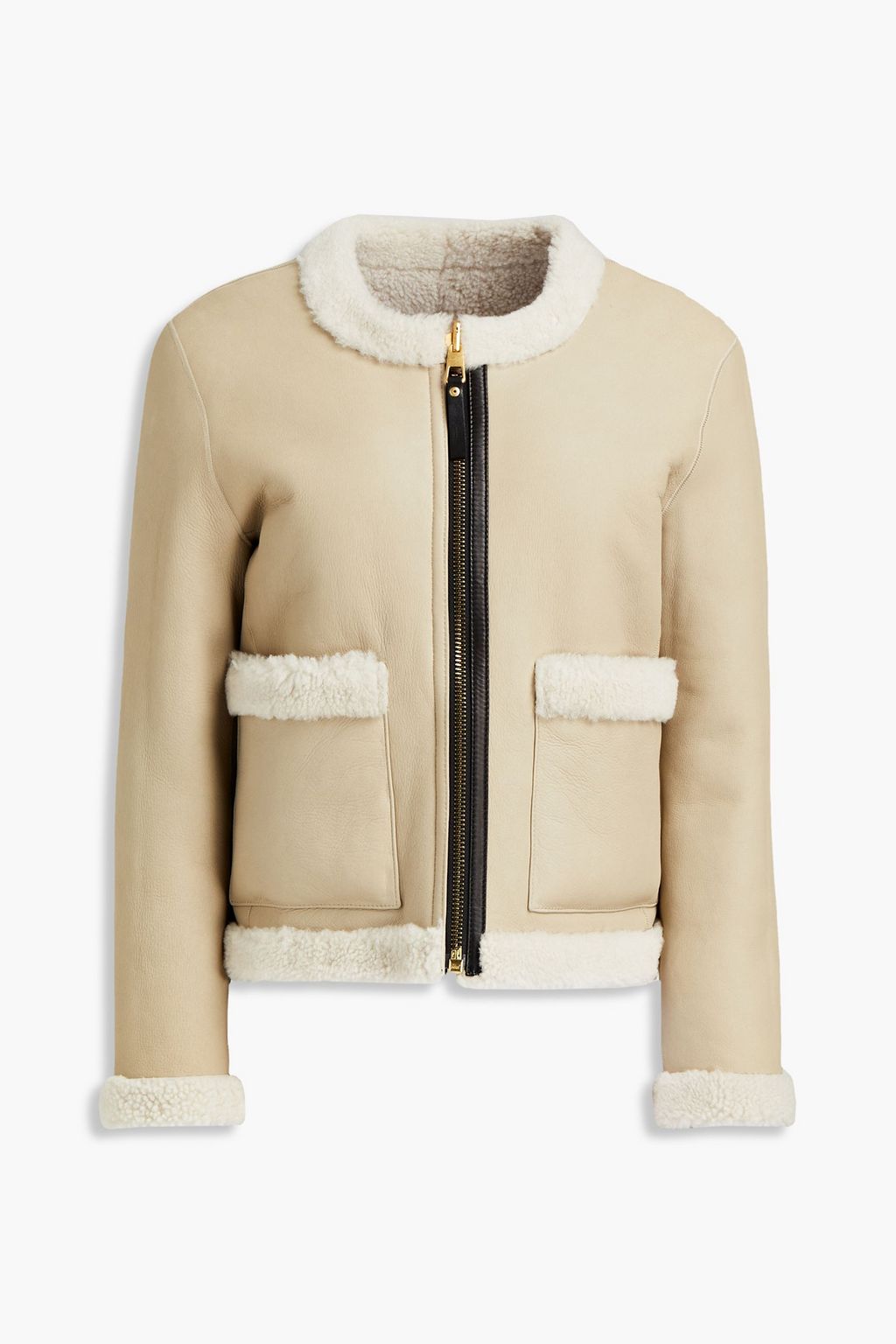 tory burch shearling coat