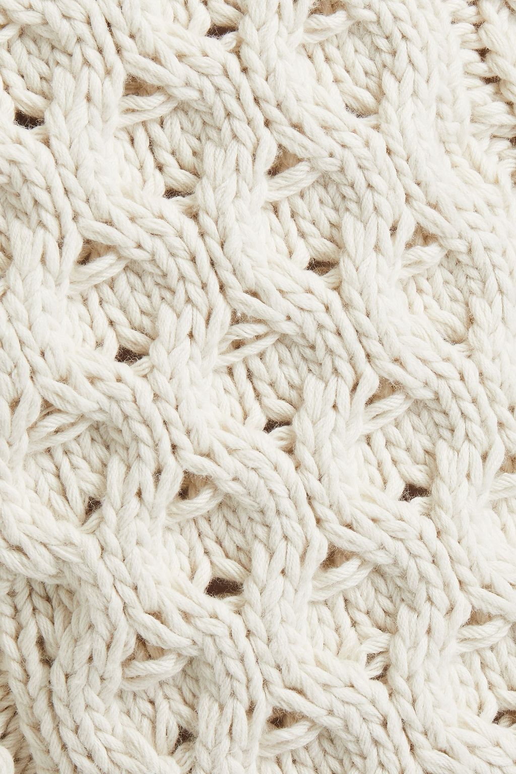 TORY BURCH Cable-knit cotton sweater
