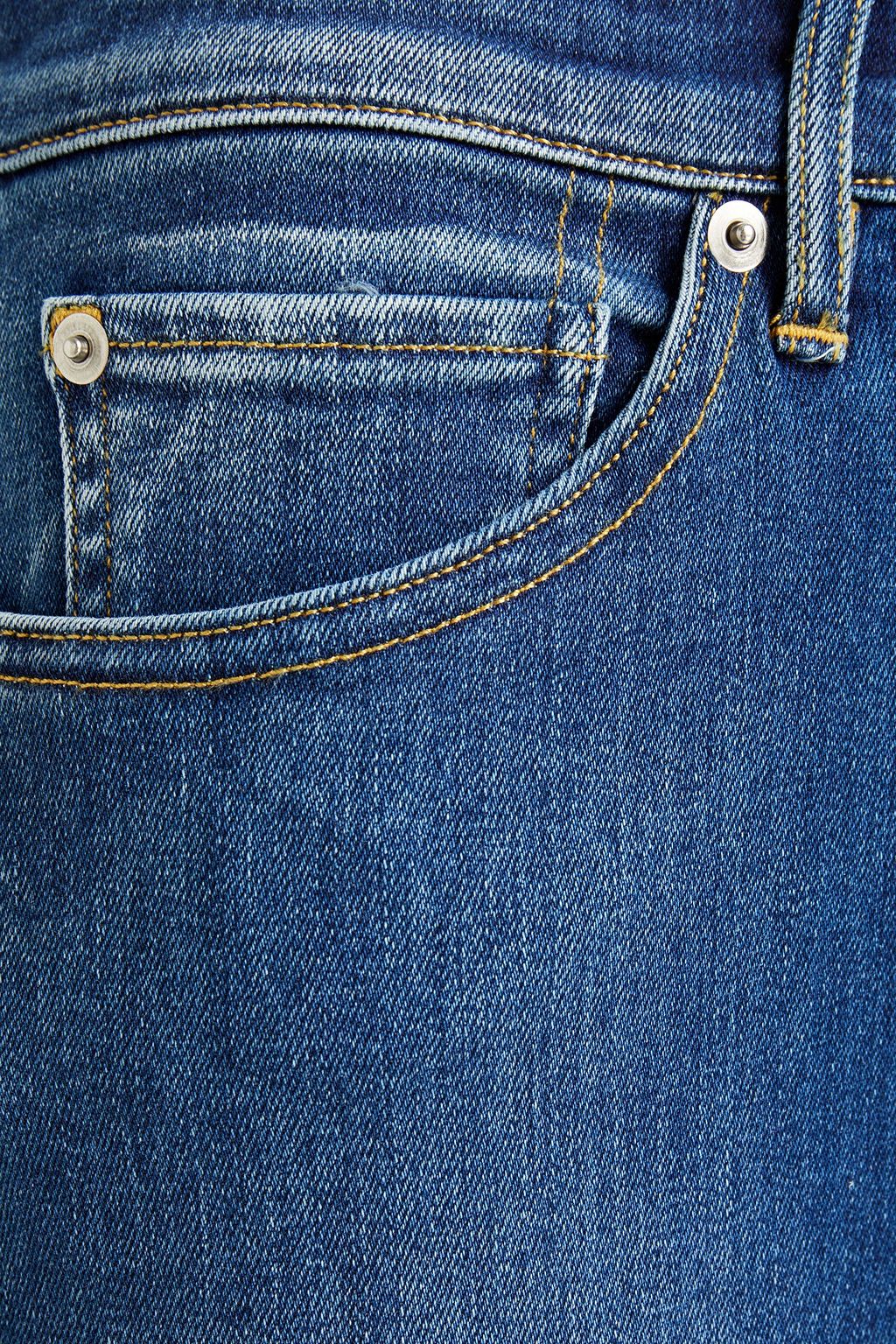 3X1 NYC Emma frayed faded high-rise kick-flare jeans