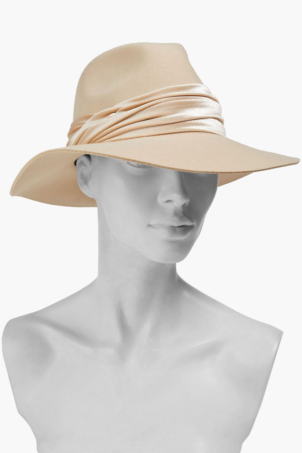 EUGENIA KIM Emmanuelle velvet-trimmed wool-felt fedora