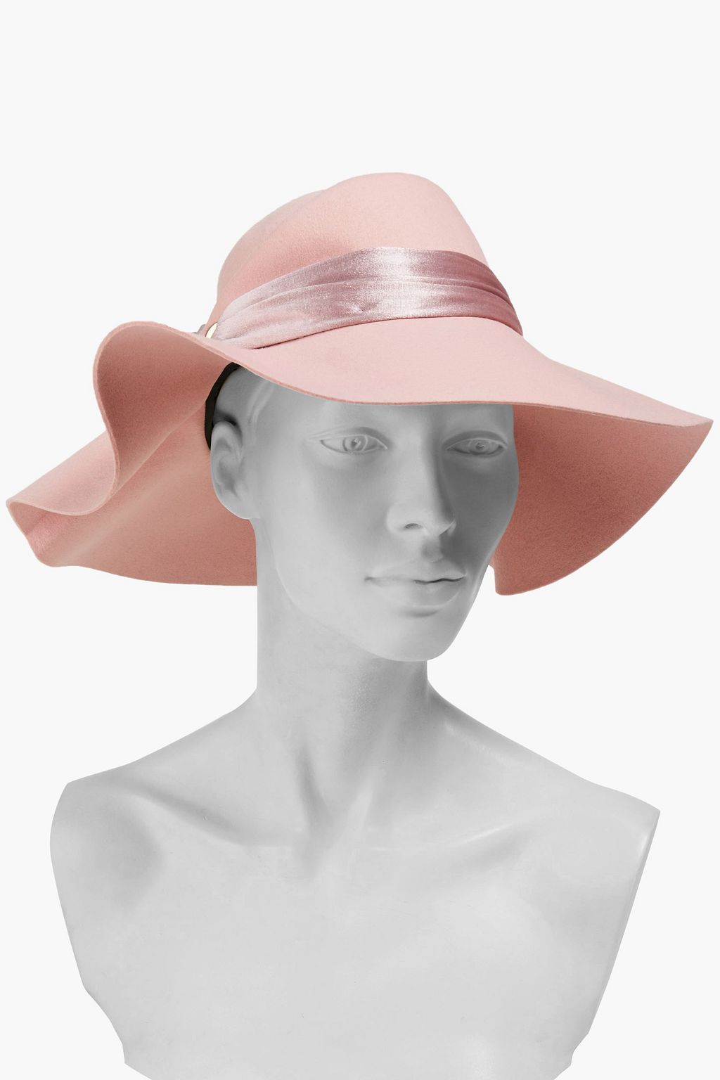 EUGENIA KIM Catherine velvet-trimmed wool-felt hat