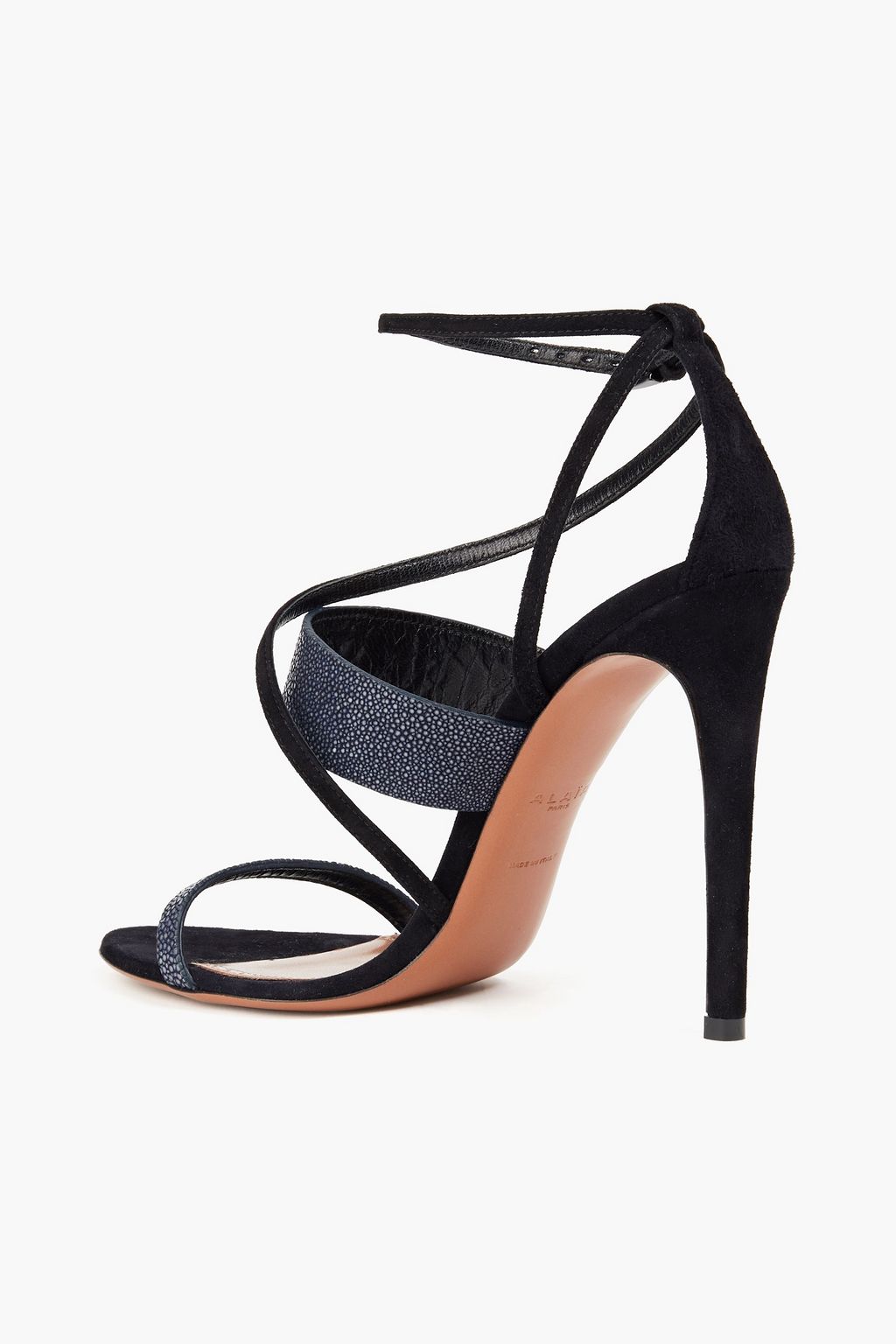 ALAÏA Sandalen aus Rochen- und Veloursleder