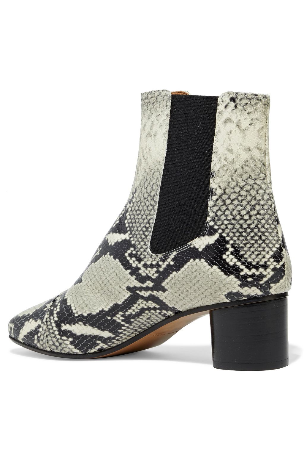 ISABEL MARANT Danae snake-effect leather ankle boots