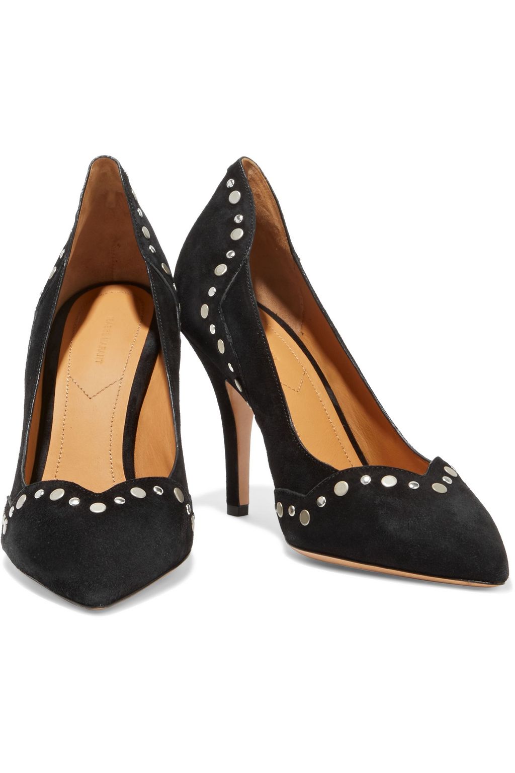 ISABEL MARANT Ponroe studded suede pumps