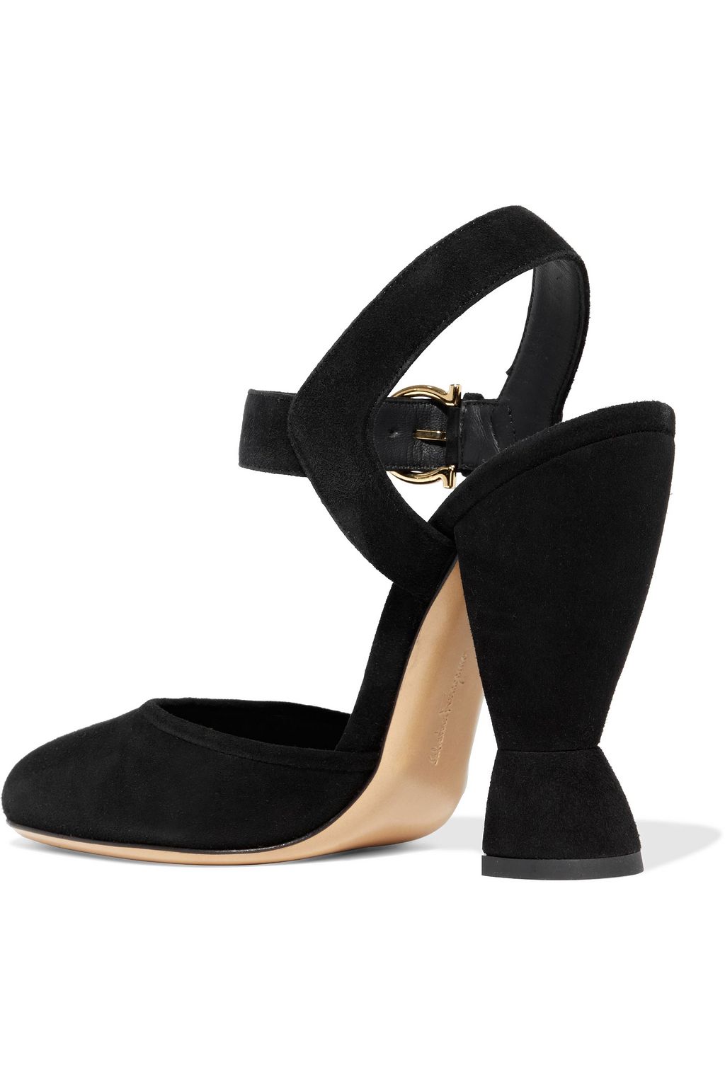 FERRAGAMO Gazania suede pumps