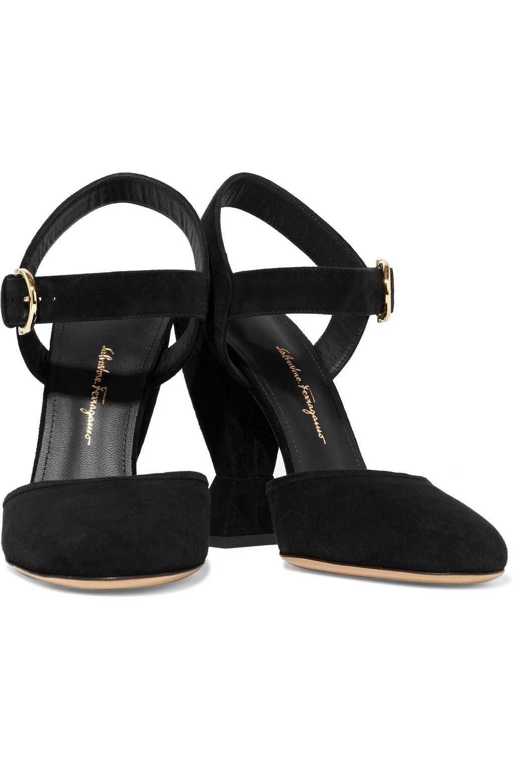 FERRAGAMO Gazania suede pumps