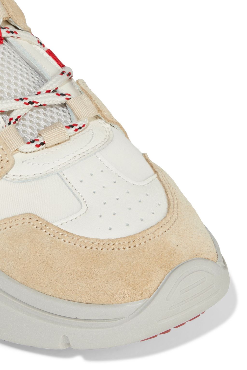 ISABEL MARANT Kindsay mesh, neoprene, suede and leather sneakers