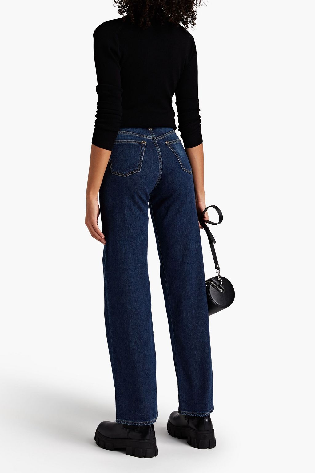 3X1 NYC Faded high-rise straight-leg jeans