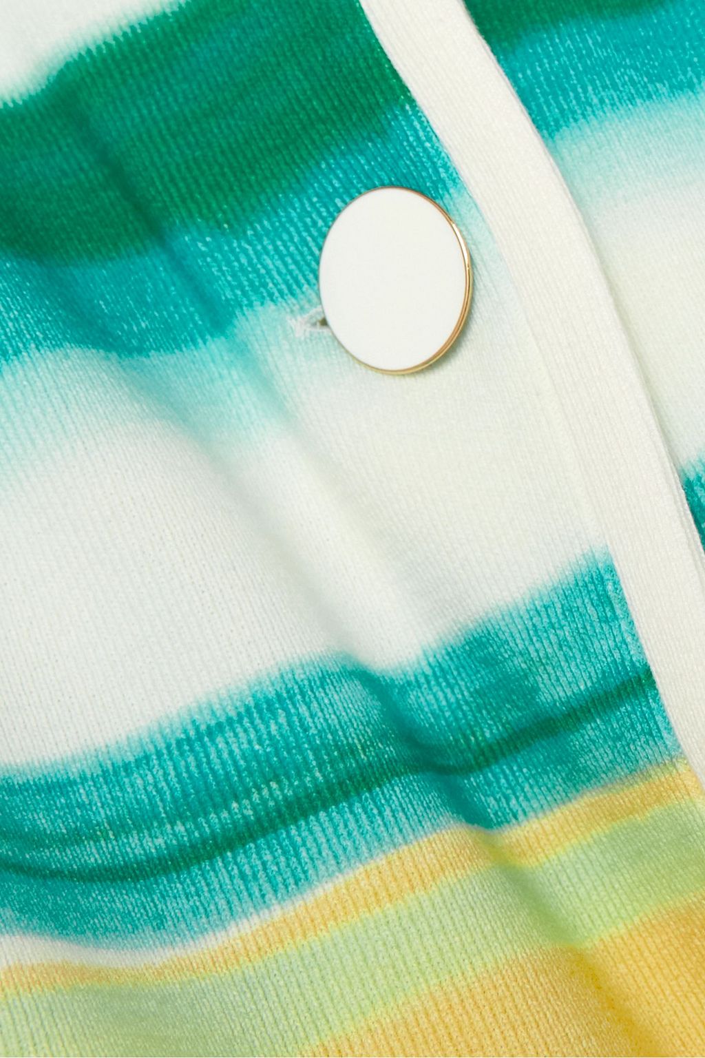 ROWEN ROSE Striped ribbed cotton shirt