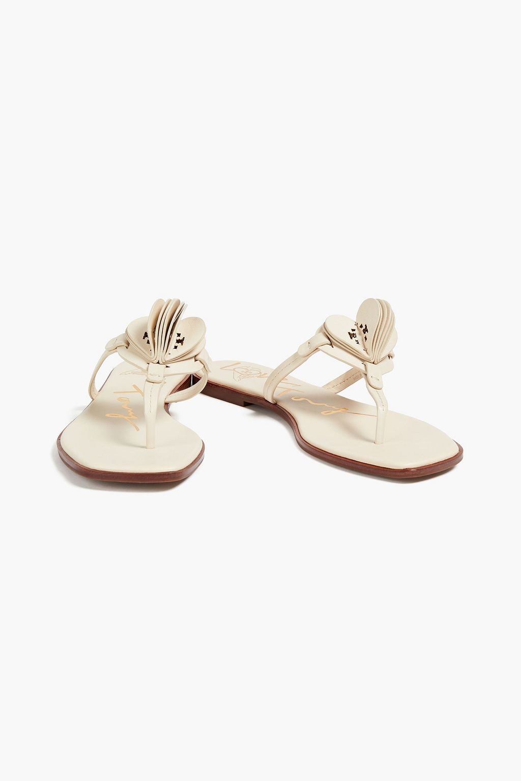 TORY BURCH Textured-leather sandals