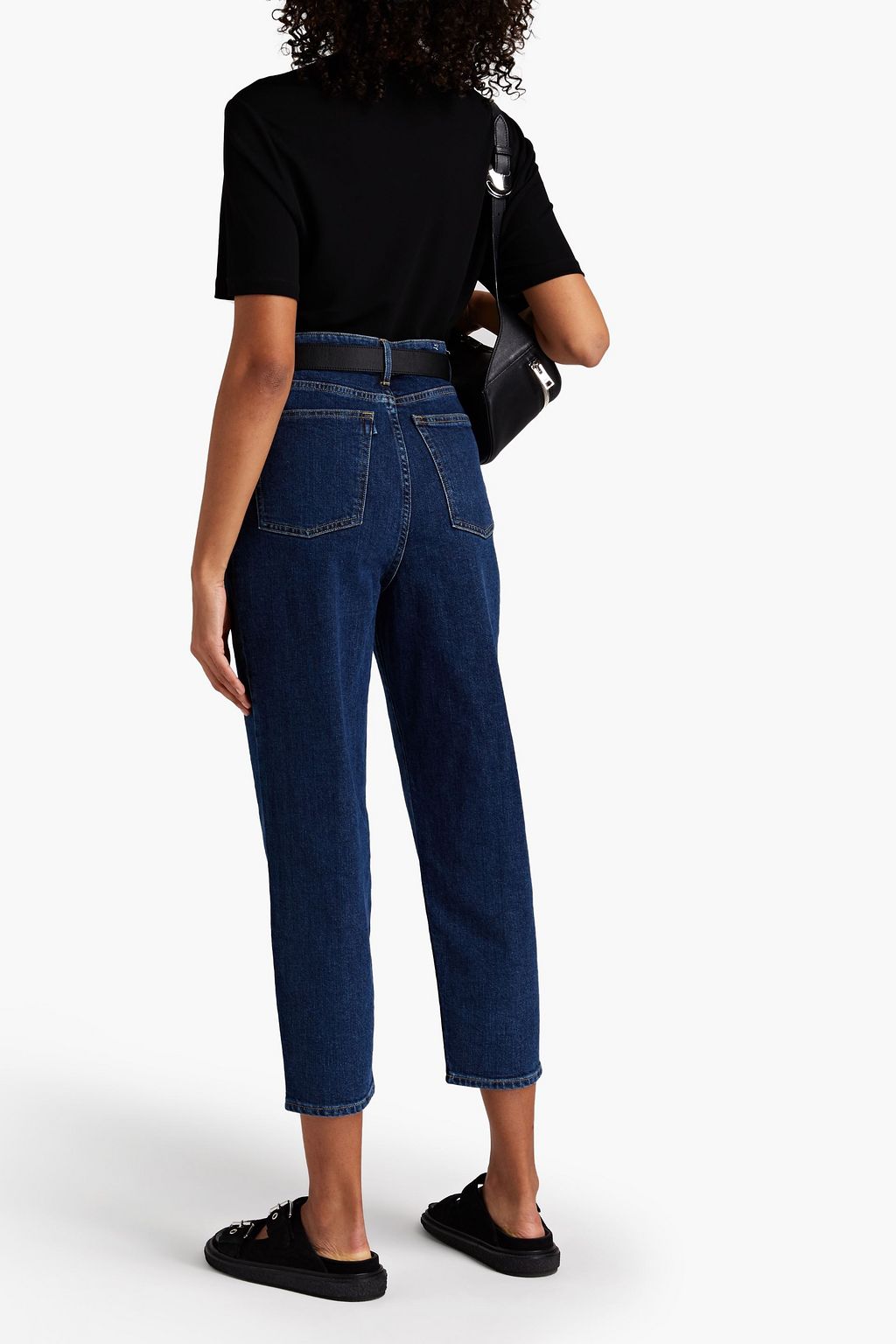 3X1 NYC Cropped high-rise tapered jeans