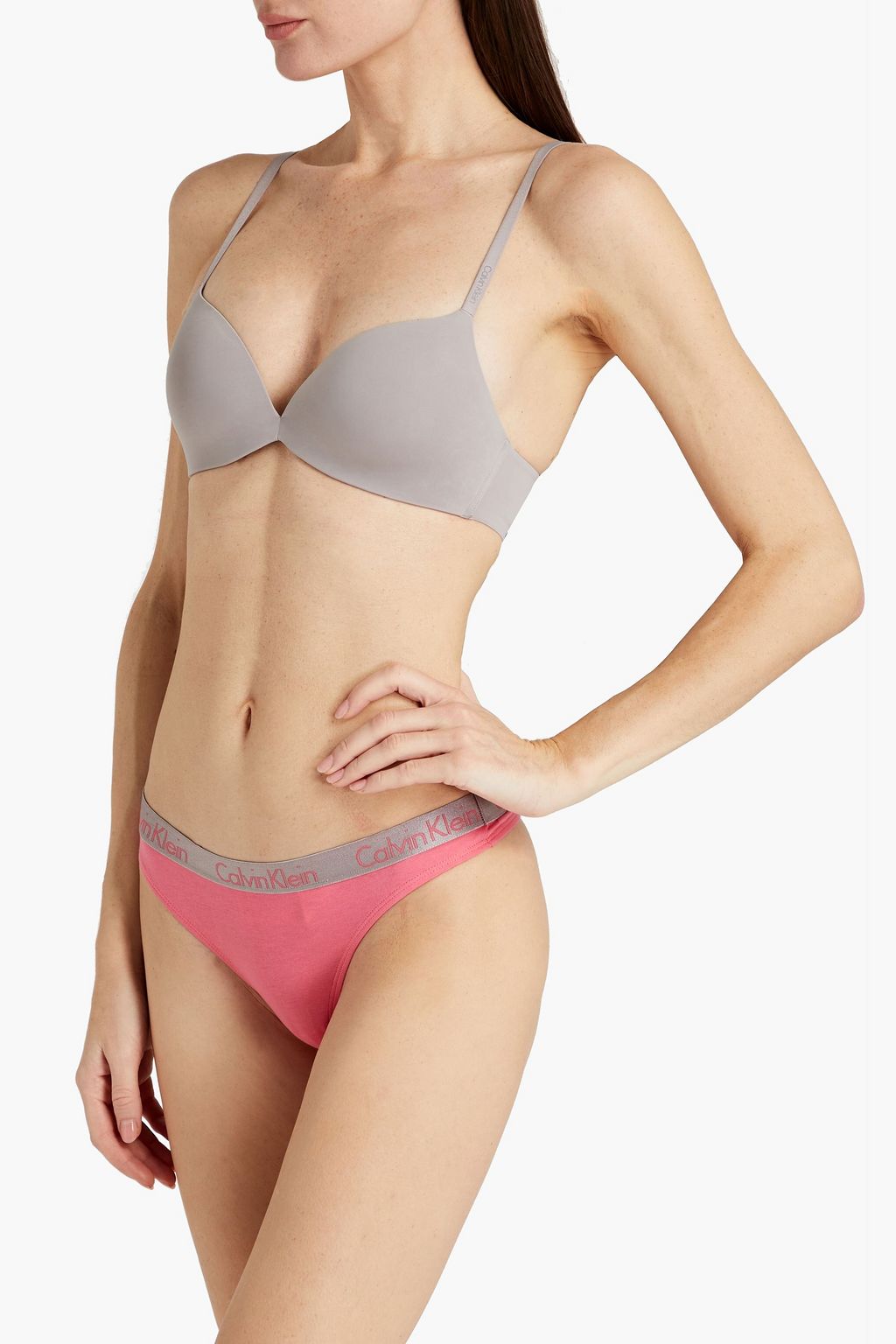 CALVIN KLEIN Stretch-jersey push-up bra