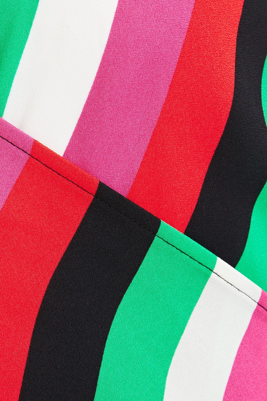 DIANE VON FURSTENBERG Tilly striped crepe midi wrap dress