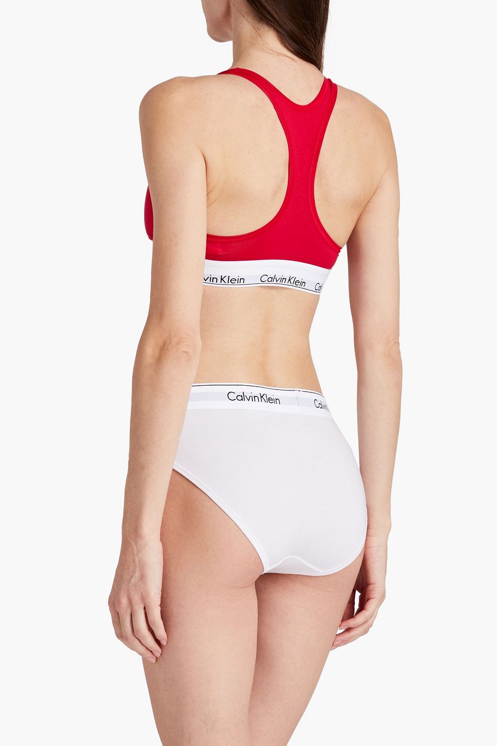 CALVIN KLEIN Stretch-jersey sports bra